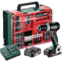 Metabo BS 18 L BL Set 613155710 Borrskruvdragare batteri 18 V 2 Ah Li-Ion inkl. 2x batterier, borstfri, inkl. väska, inkl. laddare, inkl. Tillbehör