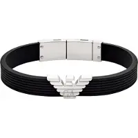 Emporio Armani Armband svart / silver