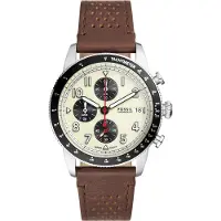 Fossil Klocka Herrar FS6042 - Brun Läder - 42mm - 5 bar