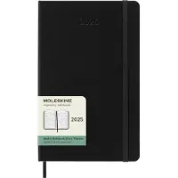 Moleskine 12M Weekly Planner Horizontal 2025 Hardcover Large Black