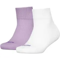 Puma Ankelstrumpor - 2-pack - Kids Kvart - Lila/Vit m. Hjärta - - 35/38 - Strumpor
