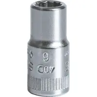 Stahlwille Hylsnyckel 01030006; 1/4''; 6 mm