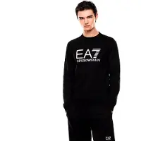 EA7 för män. 7M002278_AF22266 Core Identity sweatshirt svart (M), Casual, Bomull, Kort ärm