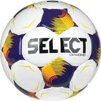 Select Fotboll Diamond V26 - Vit/orange, storlek Ball SZ. 5