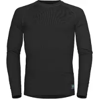 Hellner Men's Wool Warm Base Layer Long Sleeve Black Beauty