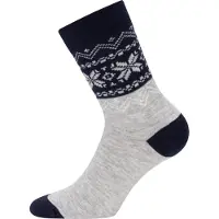 Gridarmor Heritage Merino Socks Lt. Grey/Dk Navy/White