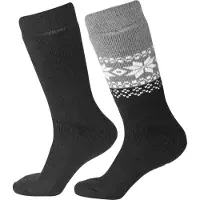 Gridarmor Unisex Alpacka Wool Heritage Socks 2-pack Black Beauty