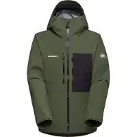 Mammut Men's Stoney Hardshell Hooded Jacket Dark Marsh-black