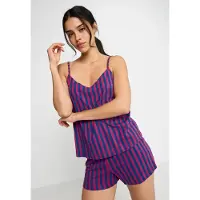 LASCANA Kort pyjamas marinblå / bär