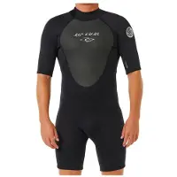 Rip Curl Omega Spring 2/2 Mm Fl Kortärmad Shorty Med Dragkedja Bak