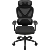 ThunderX3 TX3 XTC Cushion - Comfy Black - Kontorsstol, SYNC5, 10D justeringar, klass 4 gasslift