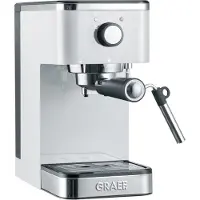 Graef Young ES401 - Kaffemaskin med mjölkskummare - 15 bar - vit