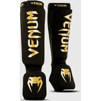 Venum Kontact Shin Guards Svart/Guld