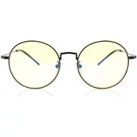 Gunnar Ellipse Blue Light Block Ell 00101 Unisex Glasögon Black/51-18-145 white