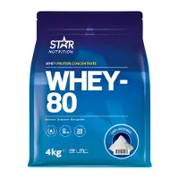 Star Nutrition Whey-80, 4 kg, Naturell