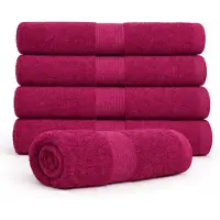 Egeria Bomullshandduk - 100% bomull - Badhandduk 70x140 cm - Diamant - Aubergine