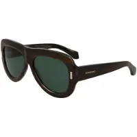 Ferragamo Gröna acetatsolglasögon