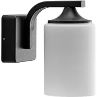 LINDBY Vägglampa utomhus Yannis , dimbar, Aluminium / grå / zink, Aluminium / grå / zink, Modern, Utomhusvägglampa