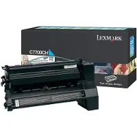 Lexmark C7700CH cyan toner hög kapacitet (original)