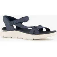 SKECHERS för kvinnor. 141481 Sandaler Slip-ins: GO WALK Flex - Illuminate marinblå (40), Karta, Kardborreband, Casual, Deportivo, Strandkläd