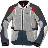 IXS Tourster-Bigair 1.0 Textiljacka Grå/Blå/Röd M Herrar