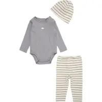Fixoni Set - Leggings/Mössa/Body l/ä -Väderflöjel - - 74 - Body L/Ä