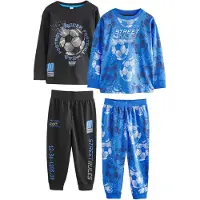 Next Pyjamas azur / grå / svart / naturvit