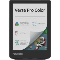 Pocketbook Verse PRO Color - eBook-läsare - Linux 4.9.56 - 16 GB - 6 16 grå nivåer (4-bit) E Ink Kaleido 3 - pekskärm - Bluetooth, Wi-Fi 5 - stormigt hav