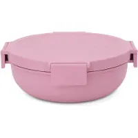 Brabantia Make & Take, Salladsskål, Rund, Plast, Rosa, 1,3 l, Rosa