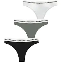 Björn Borg Logo Thongs 3-pack Svart, XL