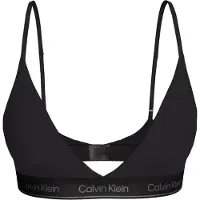 Calvin Klein Metallic Lightly Lined Triangle Bralette Icon Cotton Modal Metallic