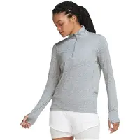 Nike Element 1/2 Zip Up Grå Långärmad Topp
