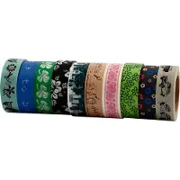Creativ Company Washitejp Mönster bredd 15 mm x 10 m 10-pack