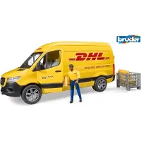BRUDER Bil - Mercedes Benz DHL Van m. Figur - 02671 - - One Size - Bil
