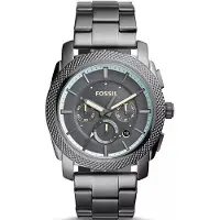 Fossil Herrars Kvarts Rostfritt Stål Trevisare Klocka Rostfritt Stål Boett/Repbeständigt Glas FS5172 gray