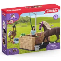 Schleich Horse Club Tvättområde Med Emily Och Luna-figur