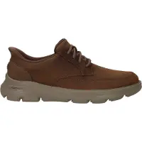 SKECHERS Arch Fit Garza Rowan Läder Herr Mörkbruna Snörskor