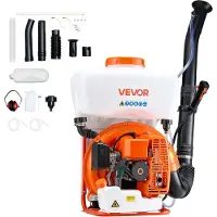 Vevor Ryggsäcksdimmaspruta, 63CC 3HK motor, bensindriven dimspruta med 16L tank, pulver- och vätskedustersystem för effektiv bekämpning av loppor och fästingar, trädgårdsskötsel och jordbruk
