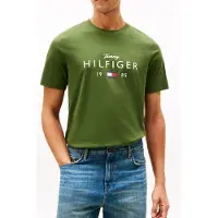 Tommy Hilfiger T-shirt 'BRAND LOVE' grön / röd / svart / vit