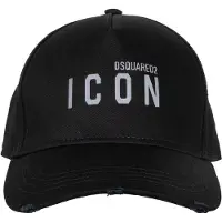 Dsquared2 Icon Logo Grå Logo Svart Keps