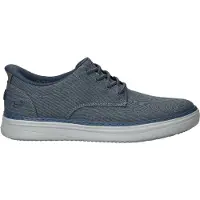 SKECHERS för män. 205701 Slip-ins Hyland Justino tofflor i marinblå (42), Karta, Nyckelband, Casual, Marino