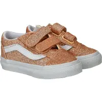 Vans Sneakers Old Skool V GLITTER Apricot Glow flickor - Guldfärgad - 25
