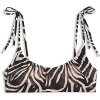 HUGO för kvinnor. 50561287 Fancy bikiniöverdel med djurprint (XL), Djurmönster, Strandkläder, Polyamid