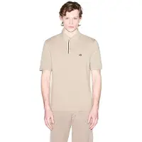 Armani Exchange för män. XM002067AF10366U6229 Poloinsats beige (L), Casual, Bomull, Kort ärm