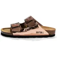 Bayton Pantolette 'ATLAS' beige / roséguld