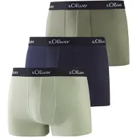s.Oliver Boxershorts marinblå / khaki / pastellgrön / svart