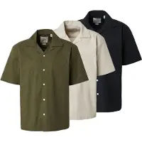 Only & Sons Skjorta 'ONSREID' ljusgrå / khaki / svart