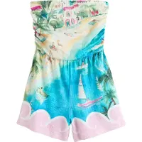Next Jumpsuit sand / azur / grön / rosa