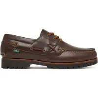 Ralph Lauren för män. 812913545002 Ranger båtskor i brunt läder (41), Hud, Karta, Nyckelband, Casual, Klassisk
