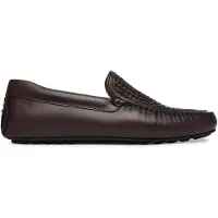 BOSS för män. 50563133 Noel loafers i brunt läder (43), Hud, Karta, Ingen, Casual